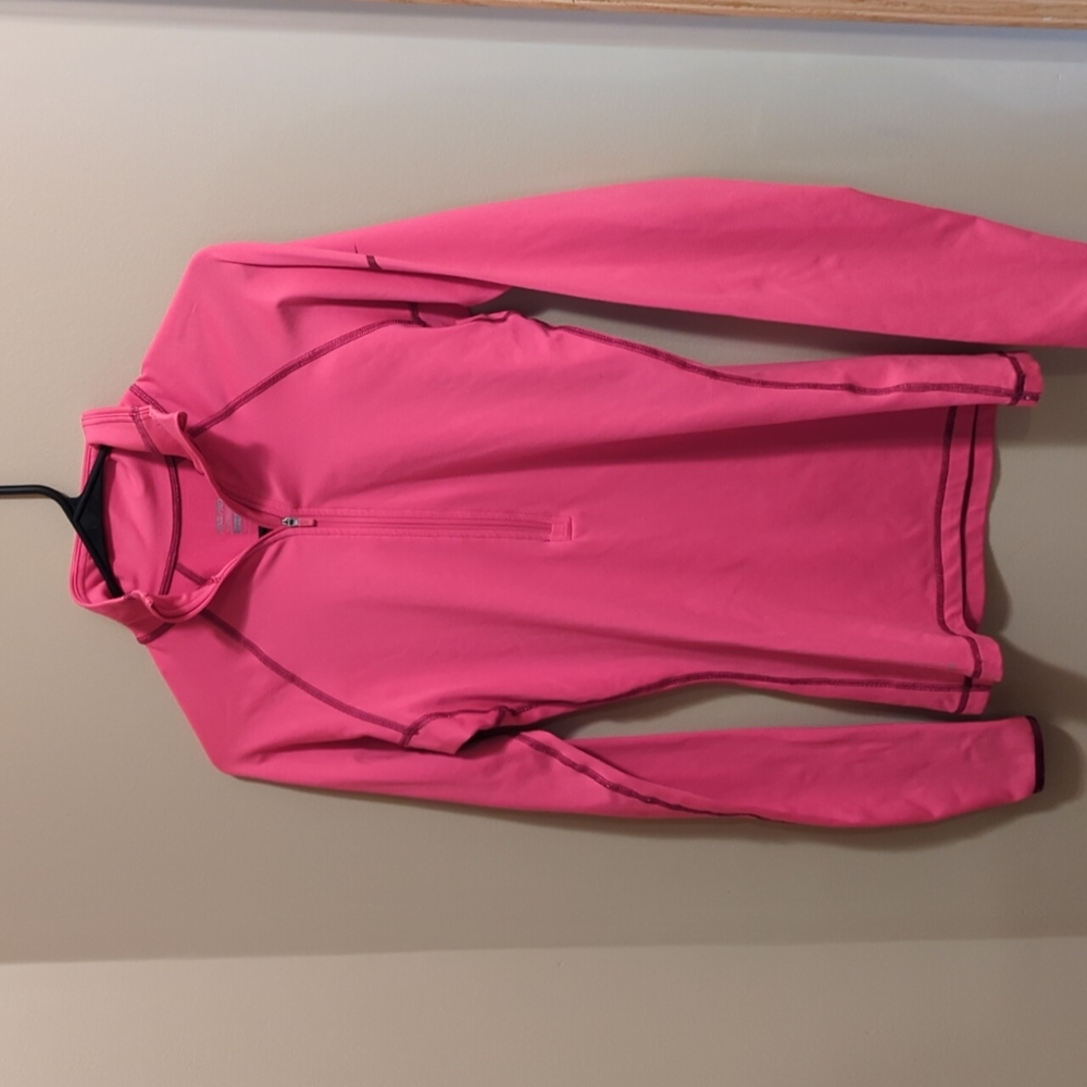 Hot pink Nike Pro Dri-Fit long sleeve shirt